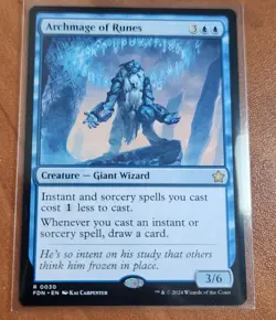 Magic MTG Archmage of Runes FDN 0030 Regular Rare - NM condition - Image 1