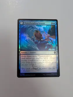 MTG - Waterbending Lesson (Foil) - Avatar: The Last Airbender NM/M Condition - Image 1