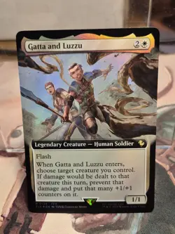 0134 Gatta and Luzzu Commander FIN EXTENDED FOIL ART Final Fantasy Card MTG - Image 1
