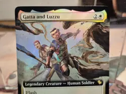 0134 Gatta and Luzzu Commander FIN EXTENDED FOIL ART Final Fantasy Card MTG - Image 2