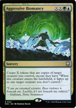 Aggressive Biomancy regular R - Commander: Modern Horizons 3 #121 MTG - Image 1
