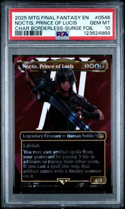 4868 Noctis Prince of Lucis 2025 MTG Final Fantasy #0546 Surge Foil PSA 10 - Image 1