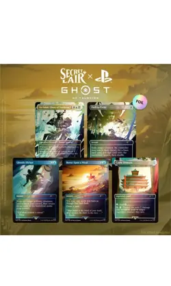 MTG Secret Lair x Playstation Ghost of Tsushima FOIL Edition SEALED - Image 1