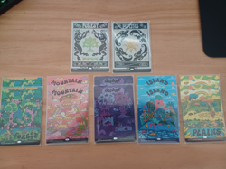 Magic the Gathering MTG Secret Lair Flower Power FOIL & NON-FOIL Set Bonus Lands - Image 1