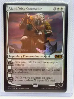 Ajani, Wise Counselor - Core Set 2019 (M19) NM Never Played - Image 1