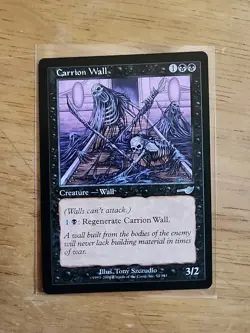 Carrion Wall - Nemesis - MTG Magic - Uncommon - Black Creature - Image 1