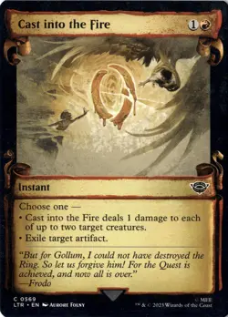 Cast Into The Fire NM* SHOWCASE The Lord Of The Rings ENGLISH 0569 -UnltdCards - Image 1
