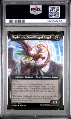 3253 Sephiroth One-Winged Angel 2025 MTG Final Fantasy #0451 Extended Art PSA 10 - Image 2