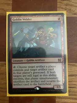 MTG Magic The Gathering Goblin Welder Foil 035/076 Used - Image 1