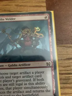 MTG Magic The Gathering Goblin Welder Foil 035/076 Used - Image 5