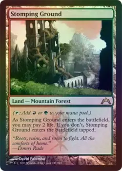 Stomping Ground (FOIL) - Gatecrash (Magic the Gathering Mtg) NM Mountain Forest! - Image 1