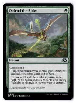 Defend The Rider NM* Aetherdrift ENGLISH 0157 mtg -UnltdCards - Image 1