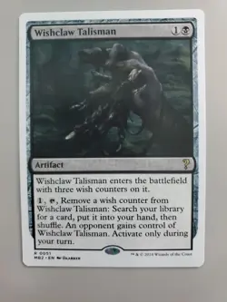 MTG Wishclaw Talisman Mystery Booster 2 0051 White Border Rare - Image 1