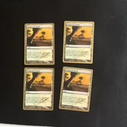 Magic the Gathering x4 Windswept Heath - Gold Bordered - World Championship - Image 1