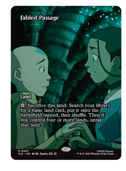 Fabled Passage - Borderless Avatar MTG - Image 1