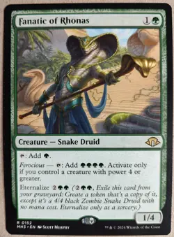 Fanatic of Rhonas - Modern Horizons 3 (MH3) - Rare Regular -NM- Free Ship - MTG - Image 1