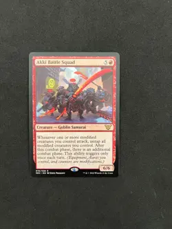 Akki Battle Squad [Kamigawa Neon Commander] #18 Magic MTG Cards NM - Image 1