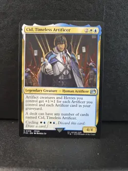 MTG NM Cid, Timeless Artificer Final Fantasy Magic the Gathering Card 418 - Image 1