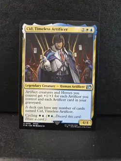 MTG NM Cid, Timeless Artificer Final Fantasy Magic the Gathering Card 418 - Image 2