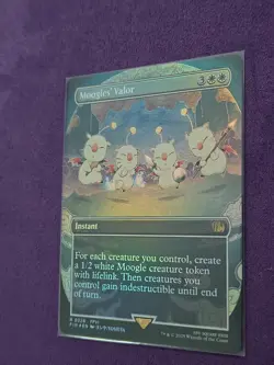 MTG Moogles' Valor (Borderless) Final Fantasy #0326 FOIL FIN - Image 2
