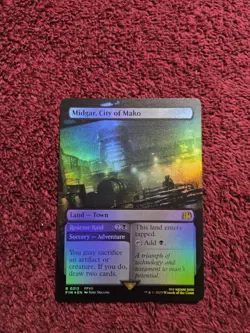 MTG Midgar City Of Mako 0313 Foil Extended Art Final Fantasy - Image 1
