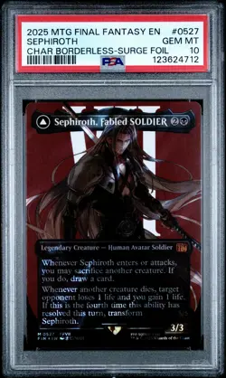 4712 Sephiroth Fabled Angel 2025 MTG Final Fantasy #0527 Surge Foil PSA 10 - Image 1