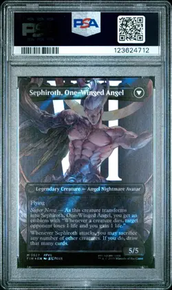 4712 Sephiroth Fabled Angel 2025 MTG Final Fantasy #0527 Surge Foil PSA 10 - Image 2