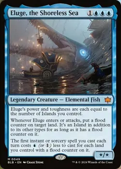 1 x Eluge, the Shoreless Sea - Foil - Bloomburrow - Light Play - MTG - Image 1