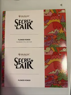 Magic The Gathering Secret Lair Flower Power Foil + Non Foil Set - Image 1