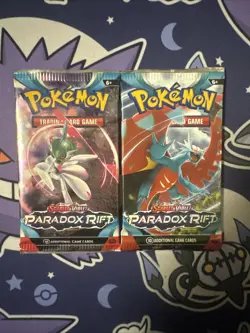 Pokemon Paradox Rift Booster Packs 2 Packs Factory Sealed - Image 1