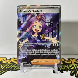 Acerola's Mischief 165/132 Me01: Mega Evolution Ultra Rare Holo Pokemon TCG NM - Image 1