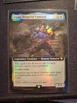 Cyan, Vengeful Samurai (Surge Foil) Commander: Final Fantasy Foil - Image 2