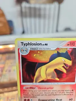 Typhlosion Holo Pokemon 2007 D&P: Mysterious Treasures Set # 16/123 Damaged - Image 2