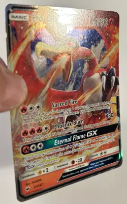 Ho-Oh GX 21/147 Sm-Burning Shadows Holo Full Art Pokemon TCG LP - Image 2