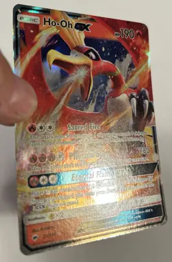 Ho-Oh GX 21/147 Sm-Burning Shadows Holo Full Art Pokemon TCG LP - Image 3
