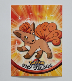 1999 Pokemon TV Animation Series 1 #37 Vulpix Blue Logo - Image 1