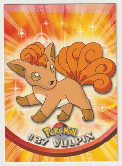 Pokemon Vulpix #37 LP+ Black Logo Topps TV Animation - SHIPS TOP LOADED!!! - Image 1