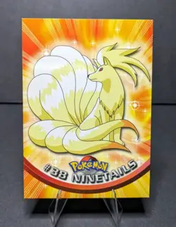 Pokemon Topps #38 Ninetales (Blue Logo) 1999 TV Animation Series 1 - Image 1