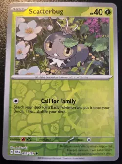 Scatterbug 005/191 Reverse Holo Common Scarlet & Violet: Surging Sparks Pokemon - Image 1