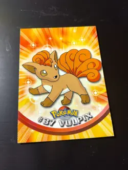 Vulpix #37 1999 Topps Pokemon TV Animation Edition Series 1 Red Logo - Image 1