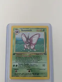 Venomoth 1st Edition Holo 13/64 Pokemon Jungle LP - Image 4