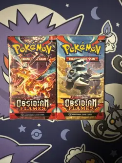 Pokemon TCG Obsidian Flames Booster 2 Packs Factory Sealed - Image 1