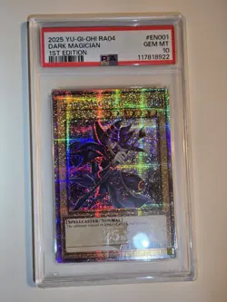 2025 YU-GI-OH! Quarter Century Stampede Dark Magician QCR RA04-EN001 QCSR PSA 10 - Image 4