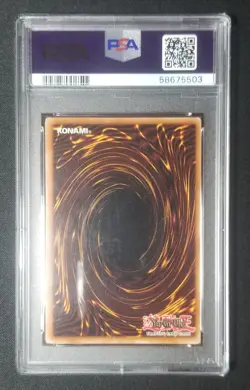 2003 Yu-Gi-Oh! Booster Pack Tin Promo BPT-007 Dark Magician Holo PSA 9 MINT - Image 2
