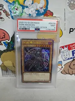 Dark Magician (Arkana) (Quarter Century Secret Rare) RA04-EN106 Quarter Century Stampede 1st Edition for sale online - Image 1