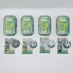 EMPTY Pokemon Celebrations Mini Tin Lot Of 4 W Art Cards & Coins - Image 2