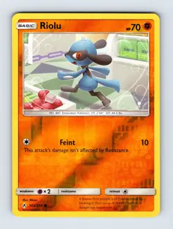 Riolu - Sun & Moon - Unbroken Bonds Reverse Holo Pokemon Cards 102/214 NM/LP - Image 1