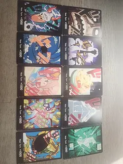 Lot of 10 One Piece The Best Vol. 2 Don Cards Normal Edition Bandai TCG - Image 1