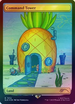 Command Tower - Foil - Spongebob Squarepants Secret Lair - MTG Card - Near Mint - Image 1