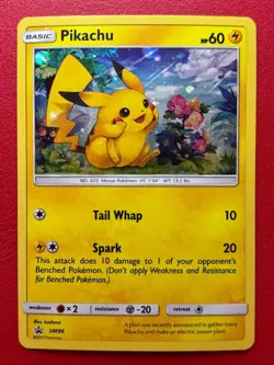 Pikachu - SM86 - Cosmos Holo Black Star Promo - Pokemon Card - Near Mint - Image 1